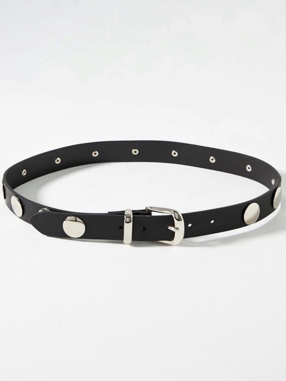 Anthropologie Studded Belt in Black Small NWT